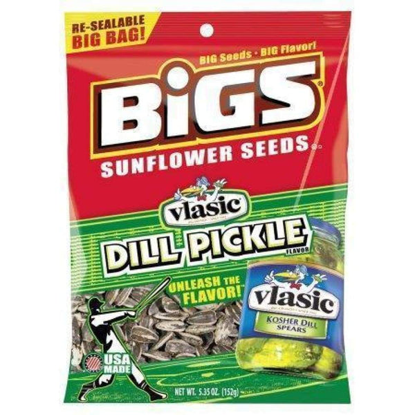 Bigs Vlasic Dill Pickle Sunflower Seeds 5.35 Oz