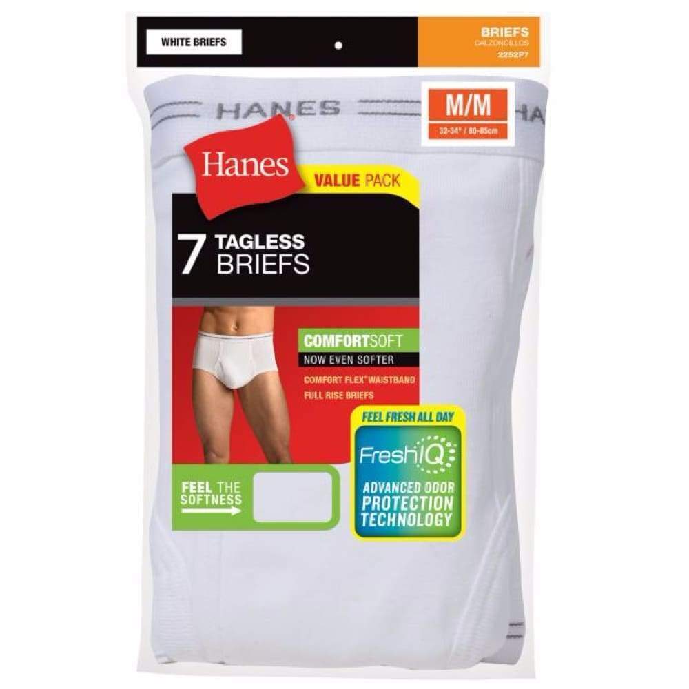 Hanes Mens Tagless® No Ride Up Briefs With Comfort Flex® Waistband 7-Pack - Best Seller