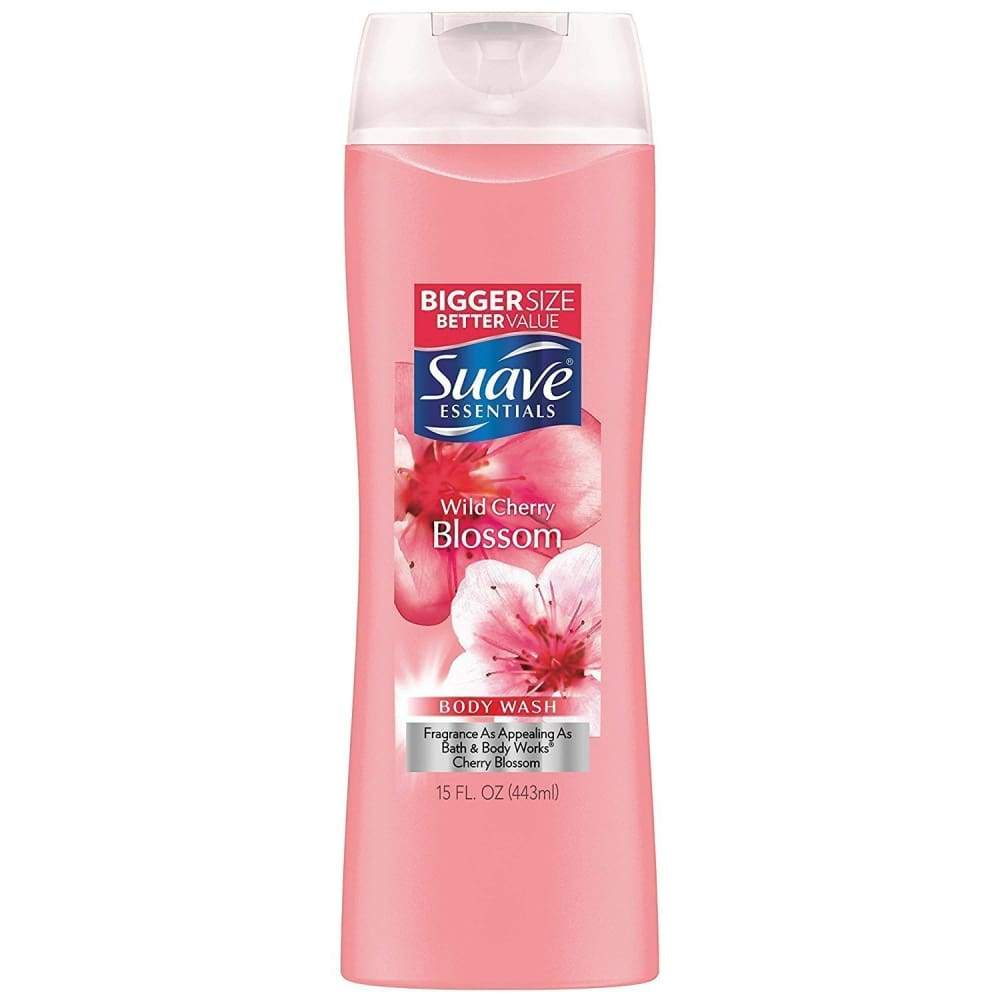 Suave Body Wash Essentials Wild Cherry Blossum 15Oz.